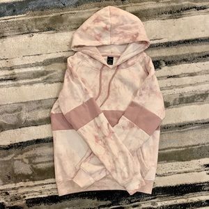 Zumiez Pink tye-dye hoodie